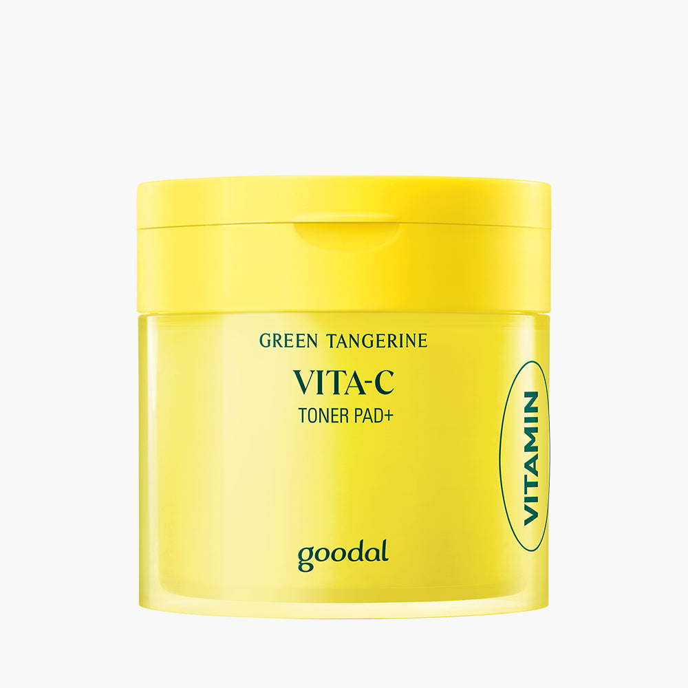 Goodal Набор Green Tangerine Vita C Dark Spot: Сыворотка 40 мл+крем 50 мл+тонизирующий солнцезащитный крем 50 мл+подушечка