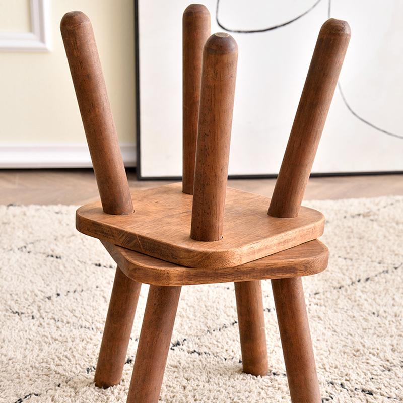 1 шт. деревянная скамейка многоцелевая мебель сиденье стул для комнаты цельный деревянный переносной низкий табурет для смены обуви цвет орех