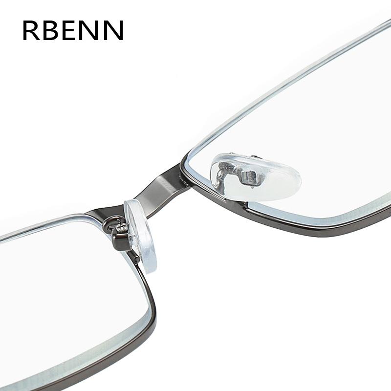 RBENN Stainless Steel Men Business Reading Glasses for Reader Mens Presbyopia Optical Eyeglasses +1.0 1.5 2.0 2.5 3.0 3.5 4.0