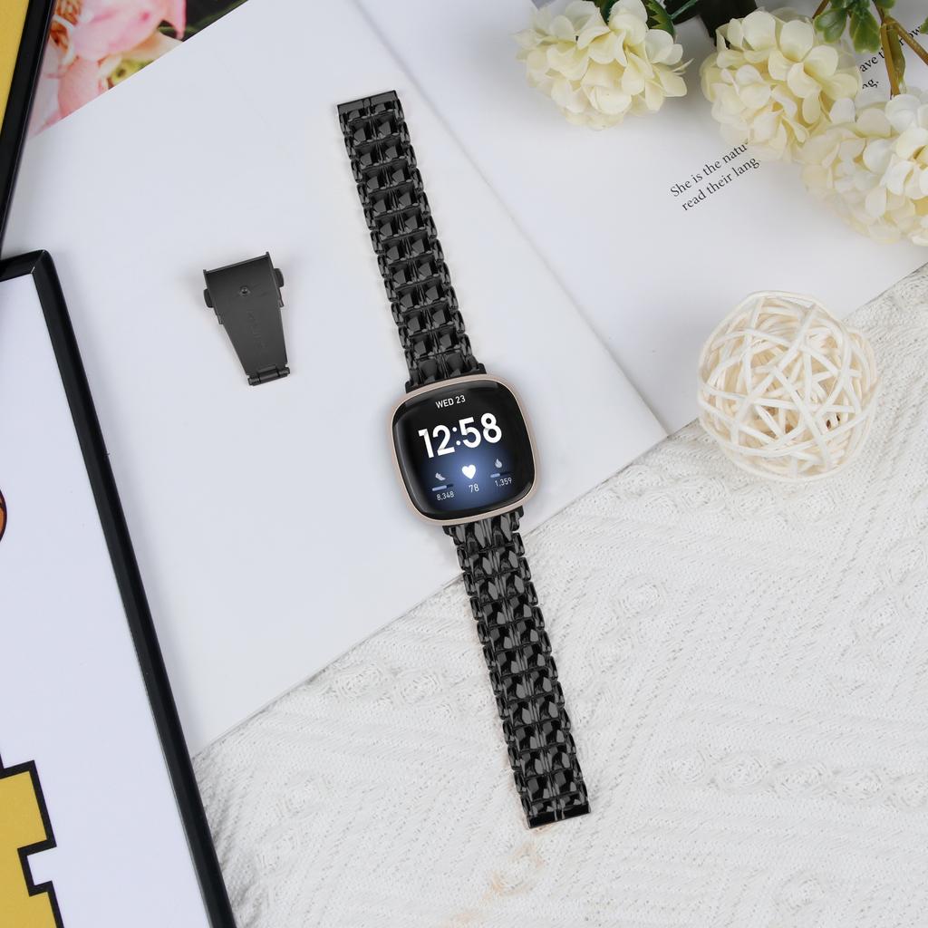For Fitbit Versa 4/Sense 2 Smartwatch Metal Replacement Wrist Strap