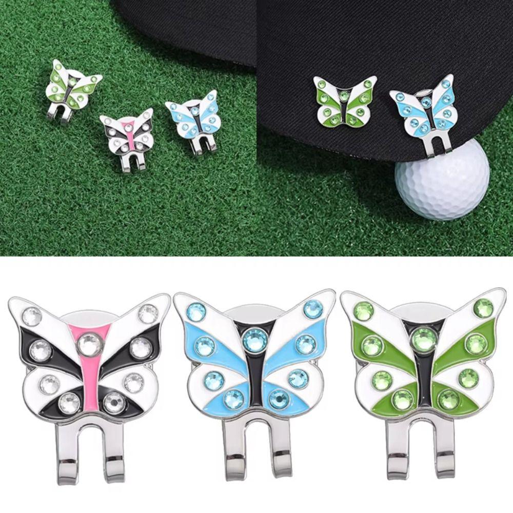 Butterfly Shape Golf Ball Marker Brim Clip Golf Hat Marker Golf Lovers Golf Cap Clip Women Girls