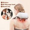 Wireless Cordless Massage Pillow Portable Kneading Massage Shawl Neck Shoulder Massager Fitness