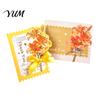 Note Cards with Envelope Floral Greeting Card Envelope, Thank You Ribbon Bow, Blessing Best Wishes for Wedding, Birthday, Baby Shower, Graduation