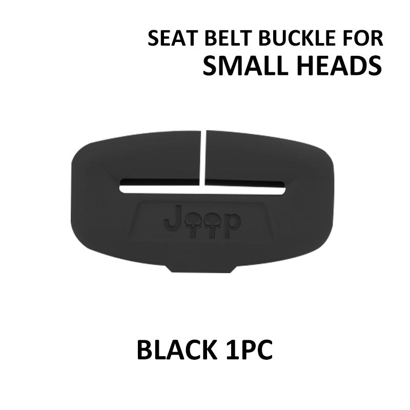 Car Styling Seat Belt Insert Buckle Protective Silicone Cover For Jeep Compass Renegade Cherokee Wrangler JK Patriot Liberty blhn8