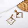 Women Fashion Rhombic Classic Geometric Personalized Pendant Earrings Jewelry