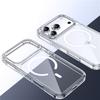 Роскошный Прозрачный Ударопрочный Магнитный Чехол Magsafe Для iPhone 17 Air 17Pro 17 Pro Max Беспроводная Зарядка Ударопрочная Жесткая Задняя Крышка Из Поликарбоната