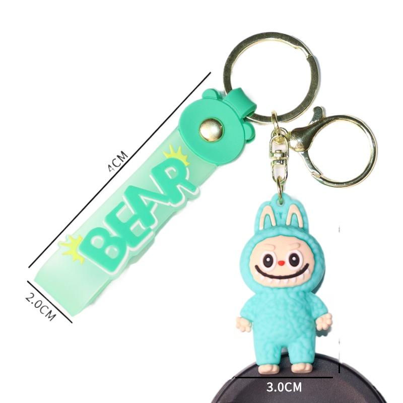 1 шт. Брелок Лабубу Овечка 3D Брелок Подвеска Милый Силиконовый Брелок Мультяшный