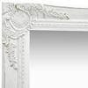 VidaXL Miroir mural style baroque 40x40 cm Blanc 320304