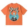 New Ghost Band T-shirt Women Oversize Fashion Cool London Singer Fans Essentials Summer Short Sleeve Print Rock Plain Black Tees Unisex
