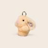 Bunny Plush Keychain With Flower Print For Bag Pendant Decoration Gift Kids