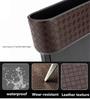 Brown Storage Box Car Organizer Seat Gap Case Pocket Car Seat Side Storage Box