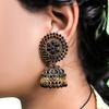 Traditional Earrings For Women Cubic Zircnonia & Pearl Floral Designs Gold Plated Jhumka Drop Earrings For Women Girls Womens Jewellery