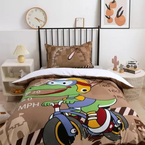 Crocodile Duvet Cover Set Bed Decoration First Choice Gift Suitable For Children Boys Girls And Adults Soft Warm And Breathable