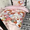 Cartoon Bed Three-piece Set Cute Quilt Cover Children Sheets Student Dormitory Bedding