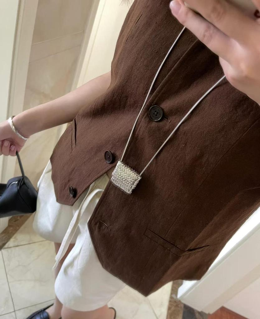 Habl Blogger Style Water Purifier Pendant Necklace - Women's Unique Layered Accessory Sweater Chain