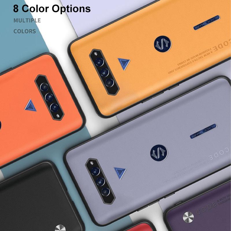 Luxury Leather Phone Case For Xiaomi Black Shark 4 3 5 Pro Cover Matte Silicone Protection Case For BlackShark 3 4 5 Pro Coque