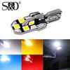 1Pc W5W T10 LED Canbus Light Bulbs 10SMD Car Interior Reading Parking Lamp Auto Led Trunk Side Door Lamp 6000K White Red Yellow Blue No Error