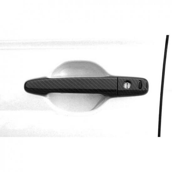 For Mitsubishi Outlander 2013-2020 Carbon Fiber Exterior Door Handle Cover Trim