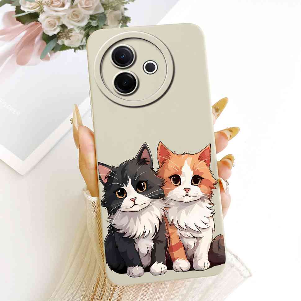Чехол для Vivo Y39 5G V2443 V2436 с рисунком кошки и кролика, силиконовый мягкий чехол для телефона Vivo Y39 Y 39 Y300i Y 300i
