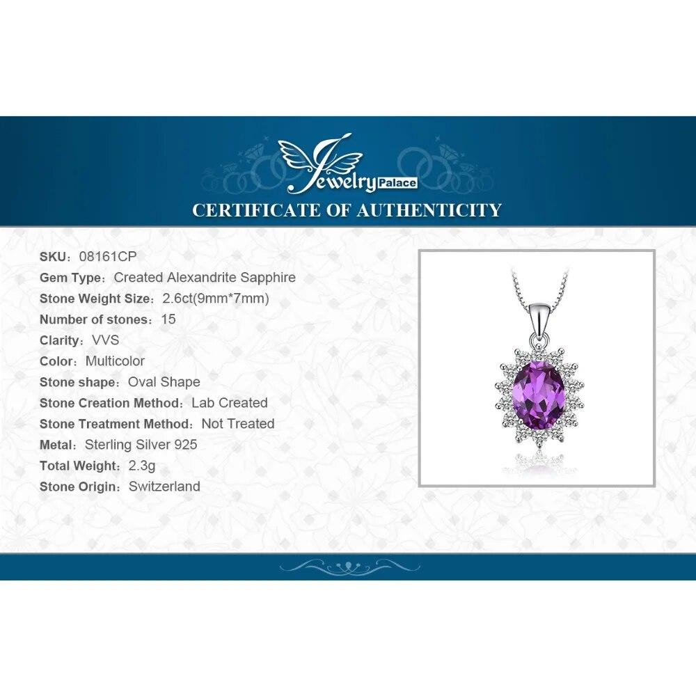Новое созданное александрит-сапфир, натуральный аметист, гранат, синий топаз, стерлинговое серебро 925 пробы, ожерелье без цепочки