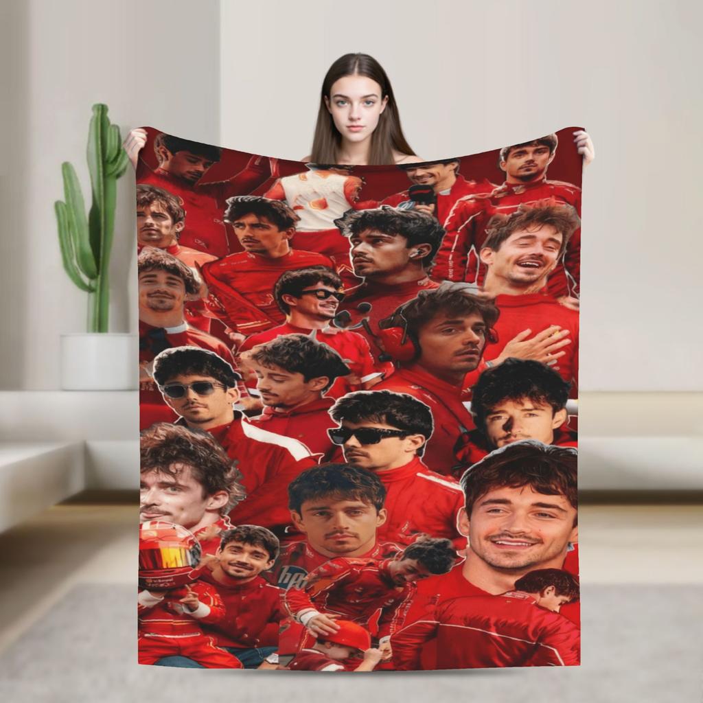 Charles Leclerc Jesus Funny Blanket Travel Flannel Throw Blanket For Bedroom Soft Warm Design Quality Bedspread Gift
