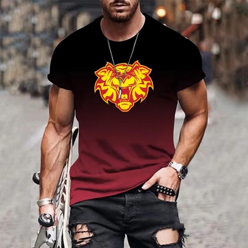 Мужская футболка с 3D-принтом, повседневная летняя футболка с коротким рукавом, мужская классная свободная одежда XS-6XL, винтажные футболки больших размеров, топы