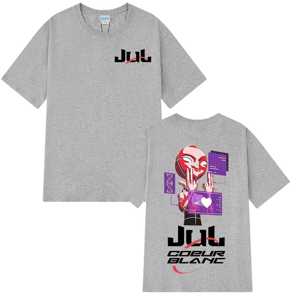 Rapper Jul Merch T Shirt Unisex Women Clothing Fashion Hip Hop T-shirt Summer Casual Cotton Short Sleeve Oversized O-Neck T-shirts