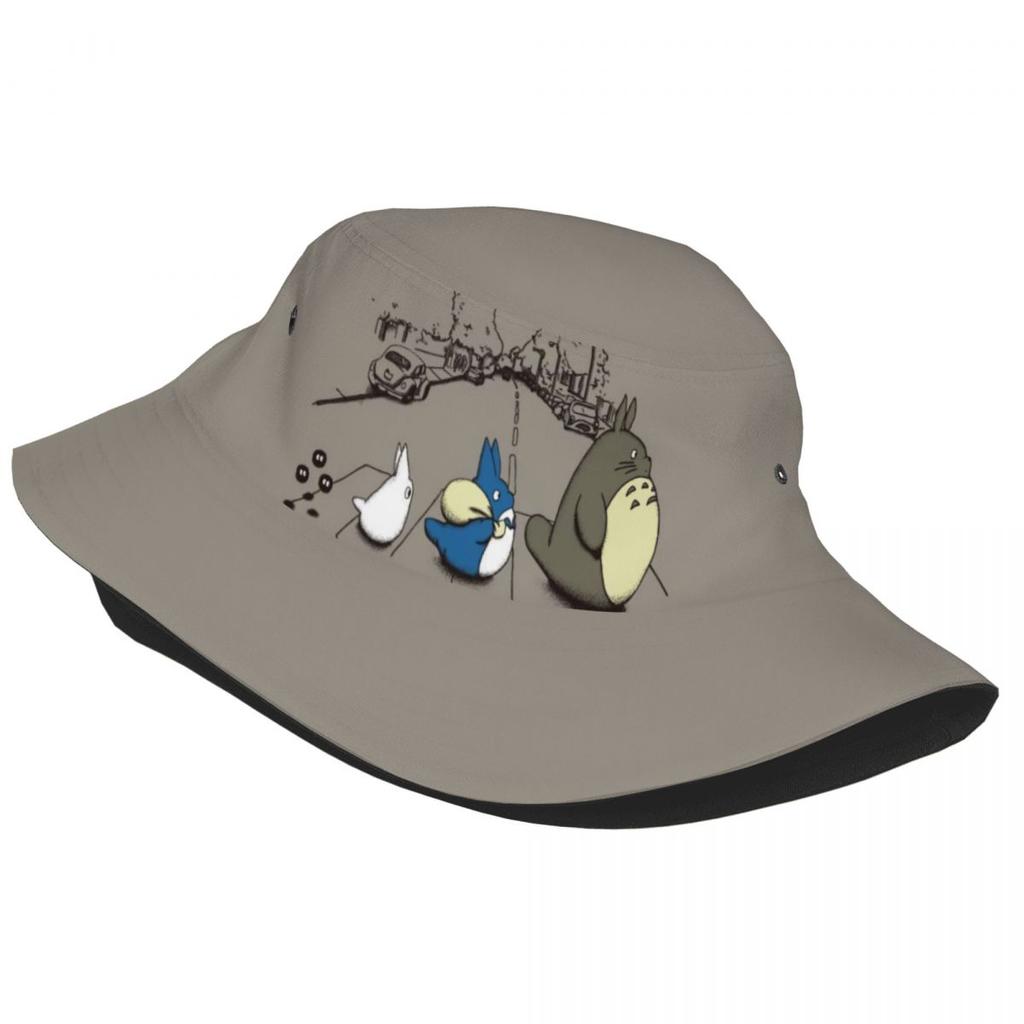 Custom Studio Ghibli Anime My Neighbor Totoro Bucket Hat Women Unisex Fashion Summer Beach Sun Hayao Miyazaki Fisherman Cap