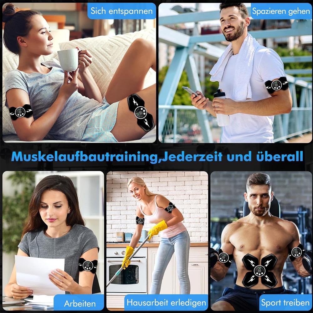 Smart EMS Muscle Stimulator Electric Fitness Abdominal Training ABS Arm Neck Stickers Body Massager Fitness Slimming Shaping