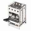 BUNDOK Box Stove BD-470 Fire Stand Camping Touring Silver