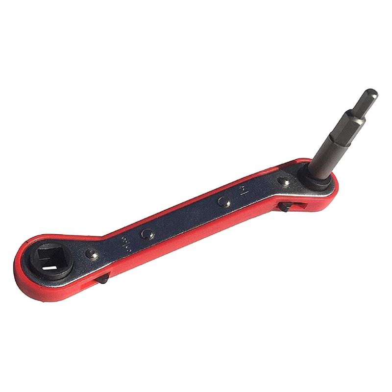 Hvac Service Wrench Refrigeration Service Wrench 1/4" 3/8" 3/16" 5/16" Ratcheting Service Wrench Air Conditioning