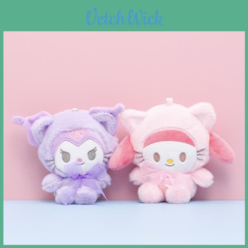 Soft And Fluffy Sanrio Character Plushies Kuromi Cinnamoroll Cute Animal Dolls For Girls