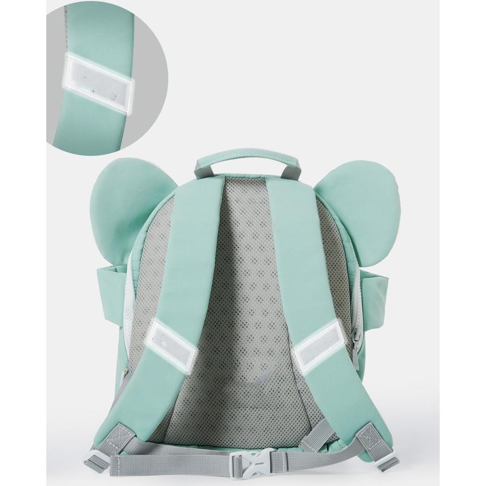 Toddler Backpack Kindergarten Koala Bear Preschool Adjustable Straps Chest Safety Clip Green Aida HER®