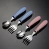 1 Set Cutlery Set Eco-friendly Heat Resistant Food Grade Comfortable To Grip K Spoon Kit Students