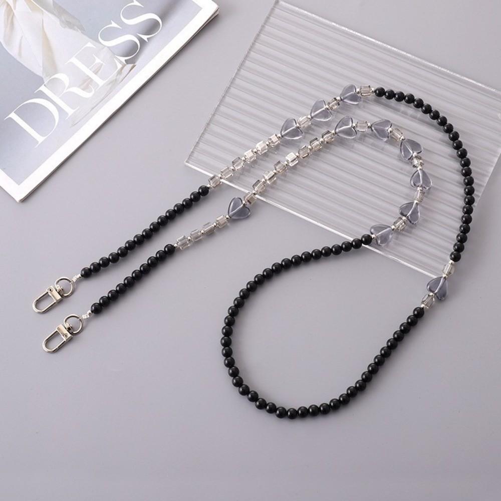 Acrylic Beads Crossbody Phone Strap Crossbody Style Phone Lanyard Charm Phone Accessory