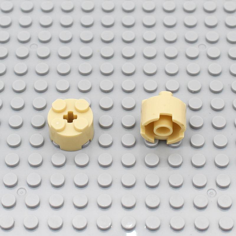 100 шт. Совместимый с LEGO 3941 Кирпич Круглый 2x2 с отверстием для оси Строительный Блок для Творчества Образовательный Собираемые Частицы