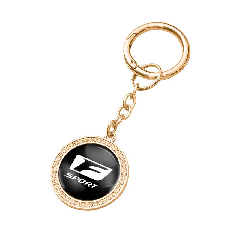 Car Keychain Set car Logo Smart Key Pendant Keyring Accessories For Lexus F SPORT ES RX NX LS UX LM LX GX LC RZ IS CT GS RC HS FX6