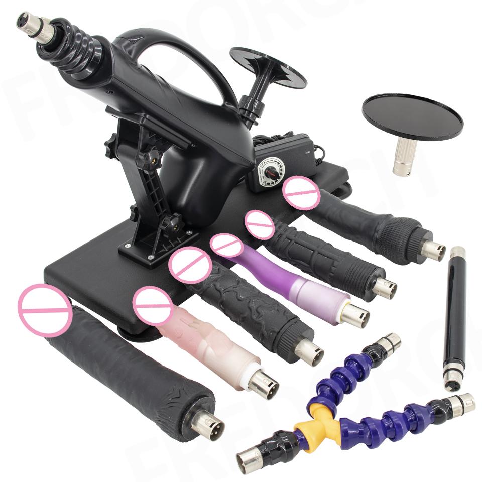 Портативная автоматическая секс-машина с различными дилдо для женской мастурбации, насос для пары, уникальная секс-игрушка