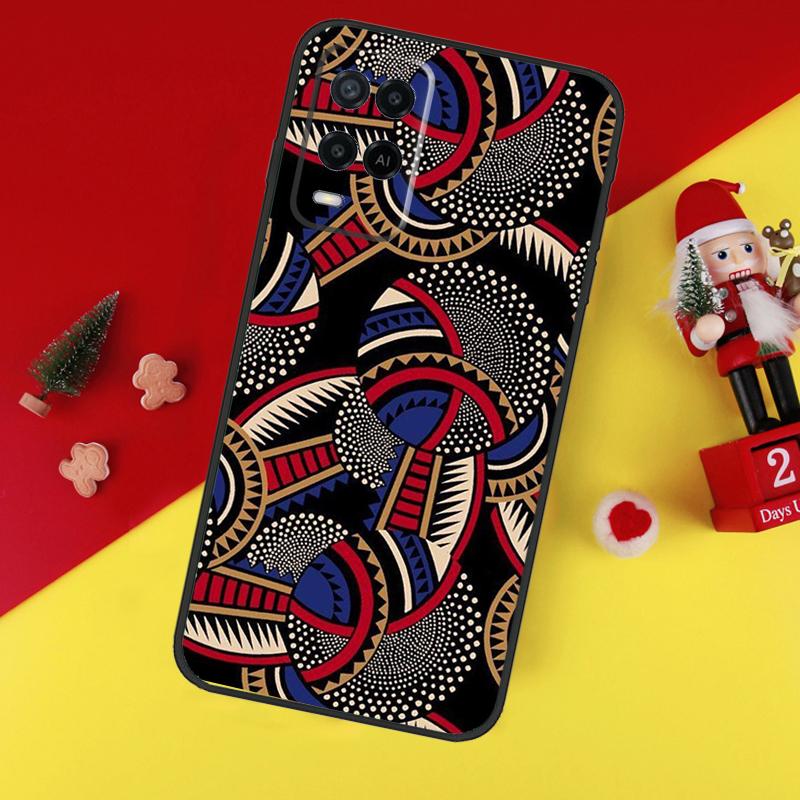 Чехол с африканским восковым принтом для Oppo A5 A6 Pro A15 A57 A17 A54 A74 A94 A76 A16 A96 A40 A60 A80 A18 A38 A58 A78 A98
