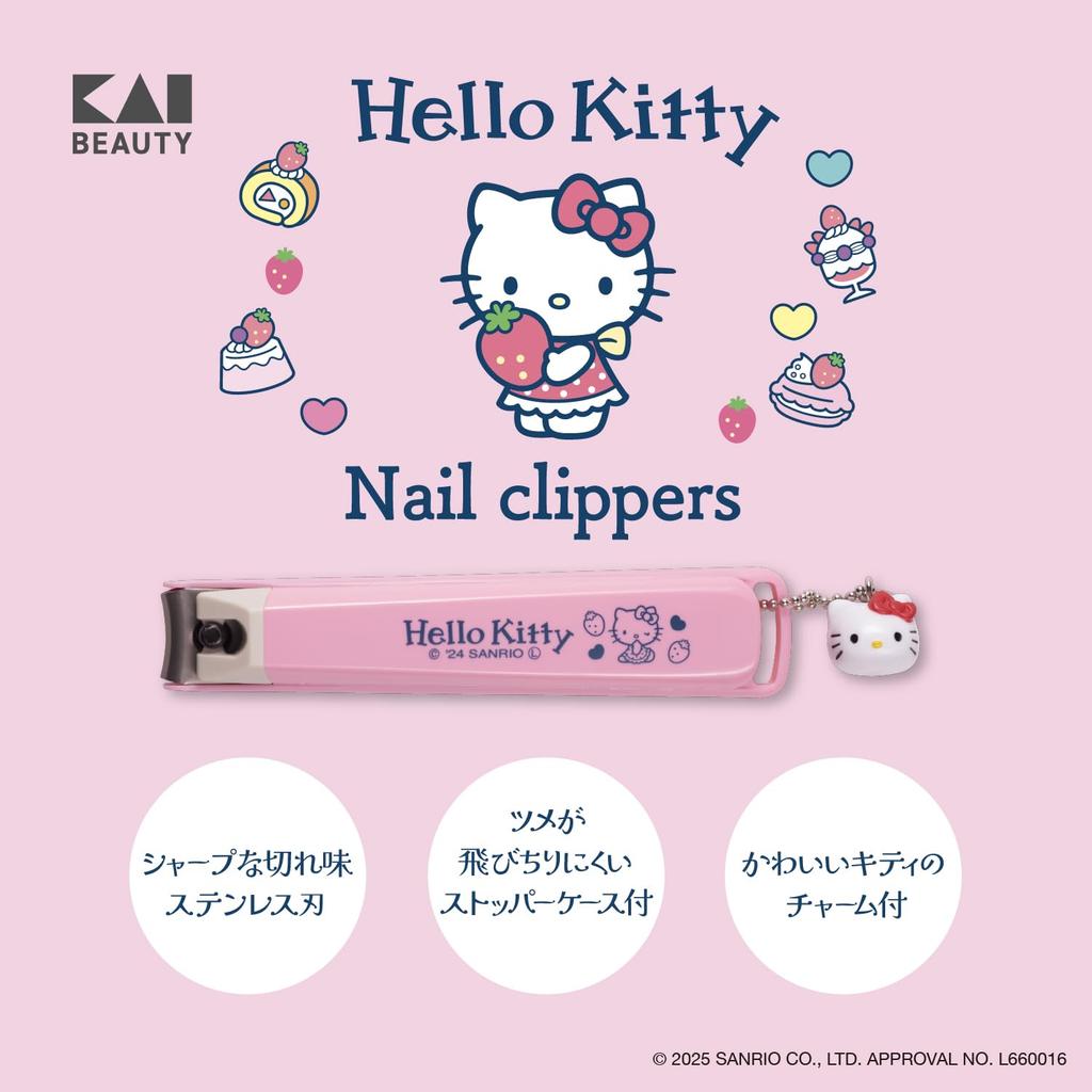 Kai Hello Kitty Щипчики для ногтей Подарок Подарок Подарок Включен Щипчики для ногтей M Sanrio