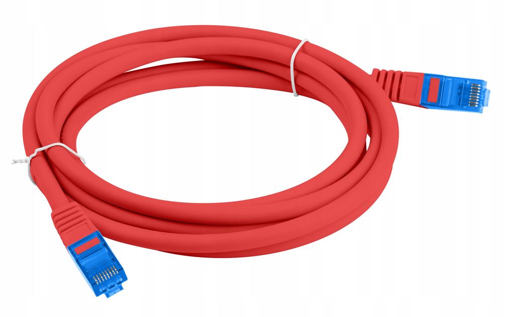 Patchcord Lanberg /FTP cat.6A 10m LSZH CCA fluke passed red