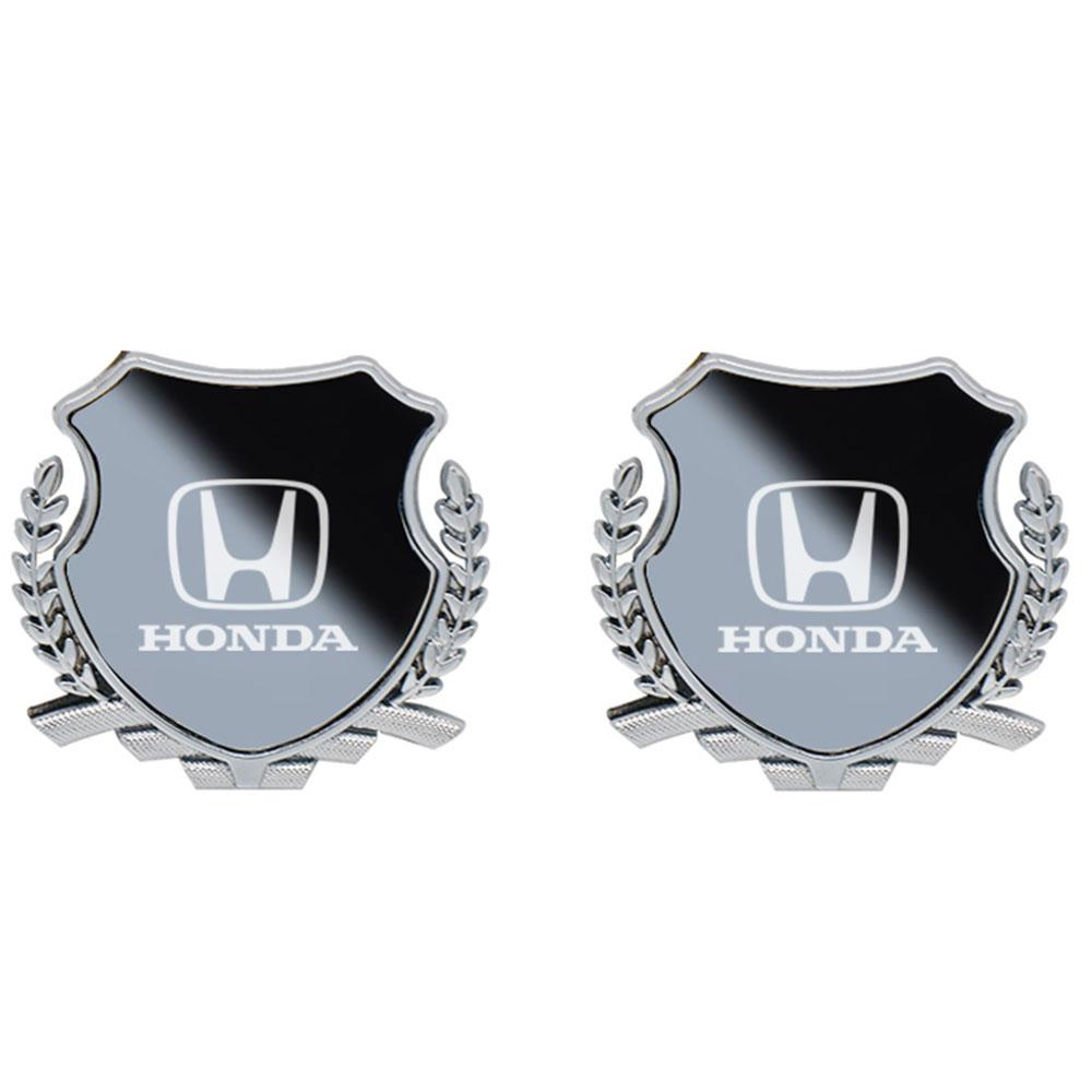 3D Metal Car Stickers Trunk Window Side Emblem Badge Decor Label for Honda Civic, Accord, Jazz, Fit, CR-V, HR-V, XR-V, Etc.