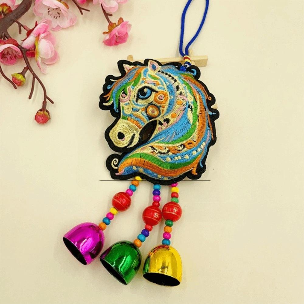 Chinese Spring Festival Bell Pendant with Tassel Car Hanging Ornaments National Wind Style