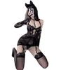 Sexy Cosplay Cat Lace Nightgown Extreme Babydoll One Piece Competition Underwear Lingerie Erotic Cute Present Emotional Training Exposure Open Chest