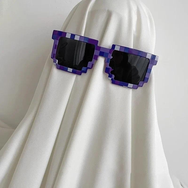 Лидер продаж, 20 стилей, модные солнцезащитные очки для детей, игра в экшн-игру, квадратные очки Minecrafter с чехлом из ЭВА, игрушки для детей, подарок