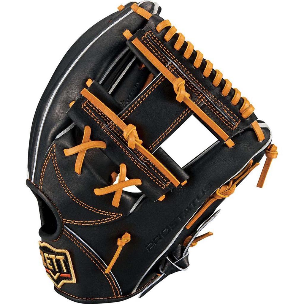 ZETT Pro Status Baseball Glove for Second and Kenta Imamiya Black x Oak Brown Size Made in BPROG760 Shortstop, Style, Right-Handed Throw, (1936), 4,