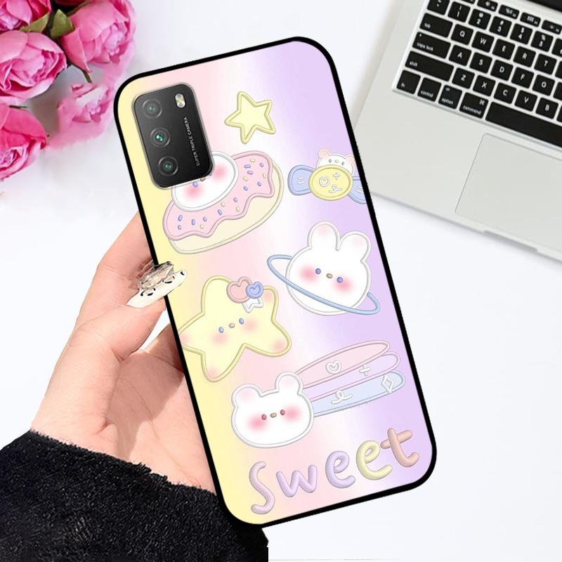 Для Xiaomi Poco M3 4G Чехол M2010J19CG Ударопрочный Мягкий Силикон ТПУ Чехол для Телефона Для Poco M3 Pro 5G M2103K19PG Coque Funda Мультяшный