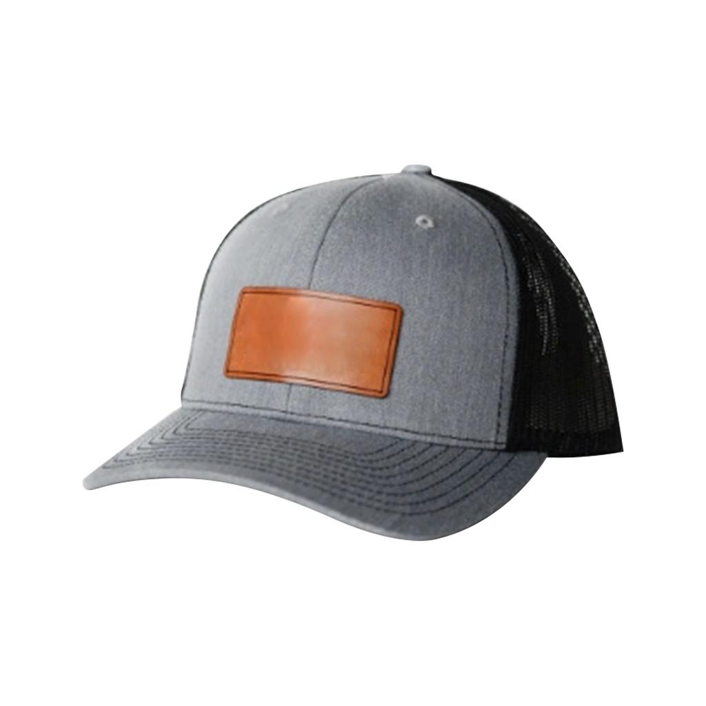 Изготовленная на заказ кожаная нашивка ко Дню отца, микроизогнутая сетчатая шапка, изготовленная на заказ кожаная этикетка