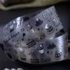 JIAMEI 40 мм * 2 м Серебристый Туман Серия 'Leisure' Кавайный Мультяшный Рисунок Лазерная Серебряная Вырубка Лента для DIY Дневника Скрапбукинга Декоративная Лента