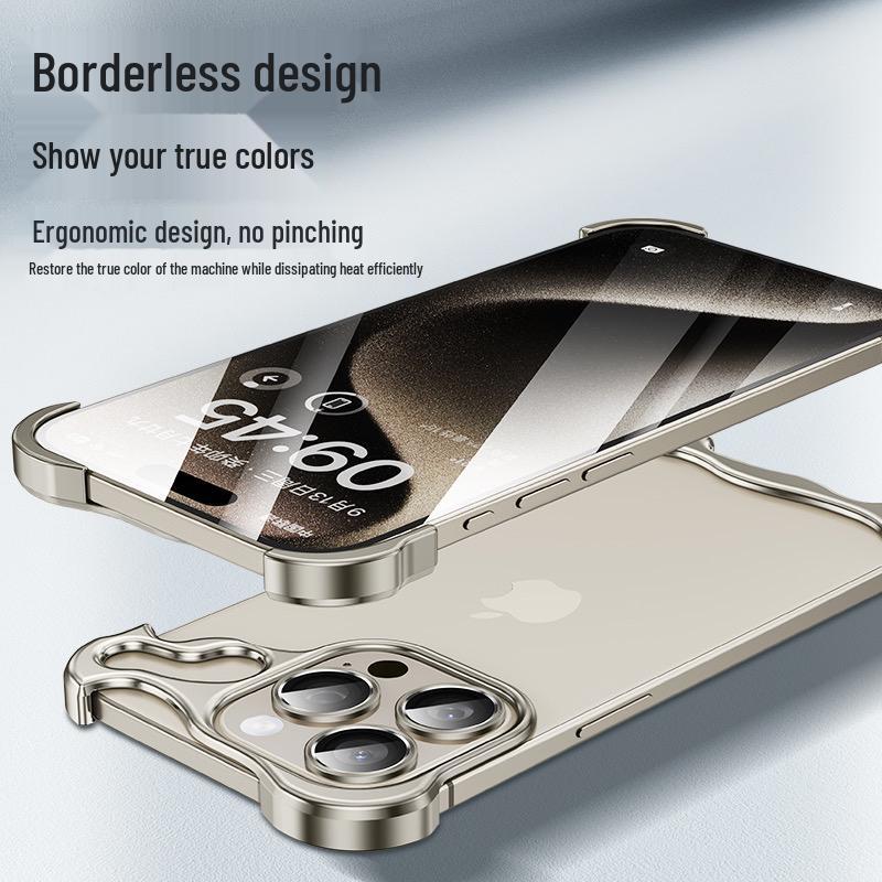Защитный чехол для iPhone 17 Pro с металлическими угловыми накладками - Подходит для iPhone 16 Pro Max и 15